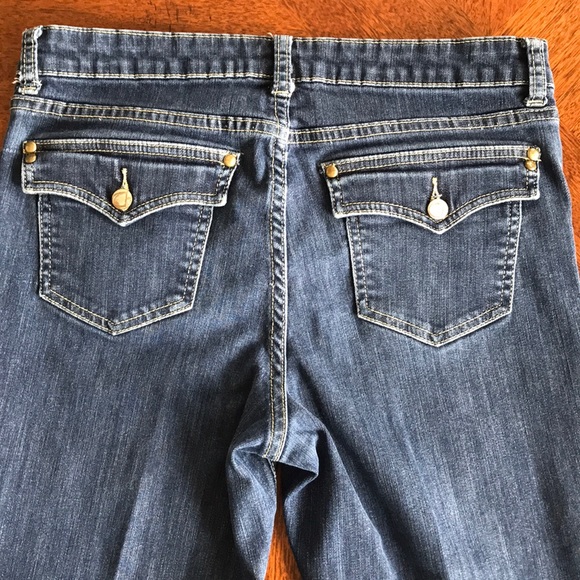 Cache studded slightly boot cut jeans size 10 - Picture 4 of 7